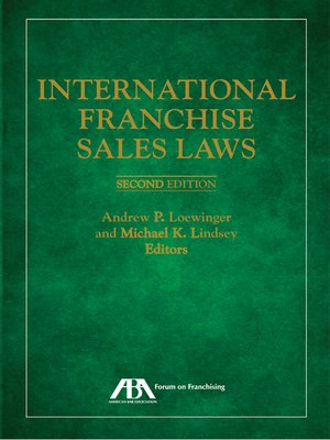 cover image of International Franchise Sales Laws
